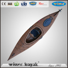 Chinese Wooden Style Single Sit in Plastic Kayak